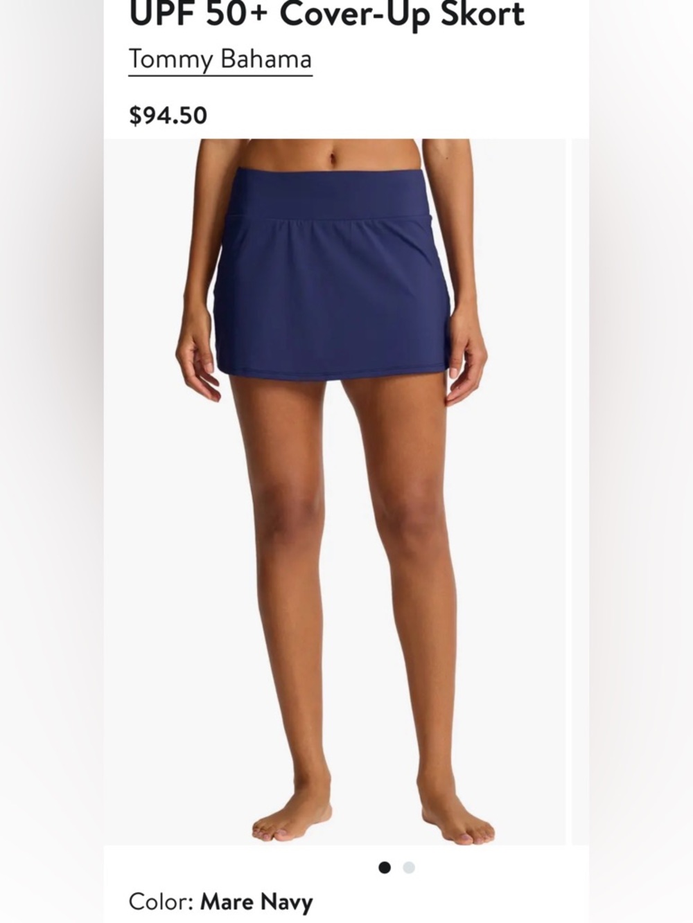Tommy Bahama NEW Size xL UPF 50+ Cover-Up Skort More Navy color
